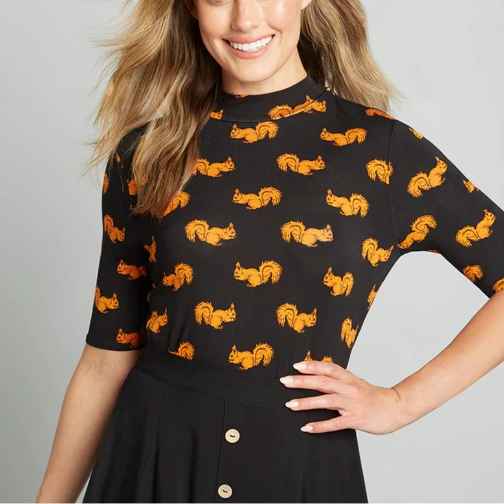 Ideal Ensemble Mock Neck Top